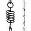 Picture of Rain Chains by JASINC Black Spiral Wire Rain Chain 8.5 ft JAS1003BLK