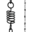 Picture of Rain Chains by JASINC Black Spiral Wire Rain Chain 8.5 ft JAS1003BLK