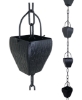 Picture of Rain Chains by JASINC Square Cup Rain Chain Black 8.5 ft JAS2001BLK 