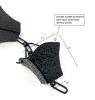 Picture of Rain Chains by JASINC Scalloped Square Rain Chain Black 8.5 ft JAS2002BLK 