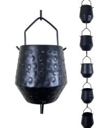 Picture of Rain Chains by JASINC Harmony Rain Chain Black 8.5 ft JAS3005BLK