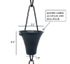 Picture of Rain Chains by JASINC Rainier Rain Chain Black 8.5 ft JAS3011BLK