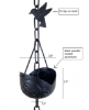 Picture of Rain Chains by JASINC Fortune Cookie Rain Chain Black 8.5 ft JAS8001BLK