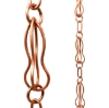 Picture of Rain Chains by JASINC Aqua Strands Link Rain Chain Copper 8.5 ft JAS1002C