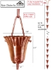 Picture of Rain Chains by JASINC Pure Copper Ruffle Rain Chain 8.5 ft JAS3001C