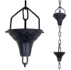 Picture of Rain Chains by JASINC Flower Weave Rain Chain Black 8.5 ft JAS4004BLK