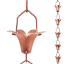 Picture of Rain Chains by JASINC Pure Copper Lily Rain Chain 8.5 ft JAS4001C