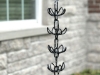 Picture of Rain Chains by JASINC Black Lily Wire Rain Chain 8.5 ft JAS1001BLK