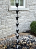 Picture of Rain Chains by JASINC Black Ruffle Rain Chain 8.5 ft JAS3001BLK