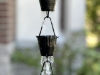 Picture of Rain Chains by JASINC Hammered Ruffle Rain Chain Black 8.5 ft JAS3003BLK